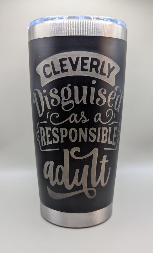20oz Black Stainless Steel Double Wall Vacuum Insulated Durable Tumblers with Lid and Straw