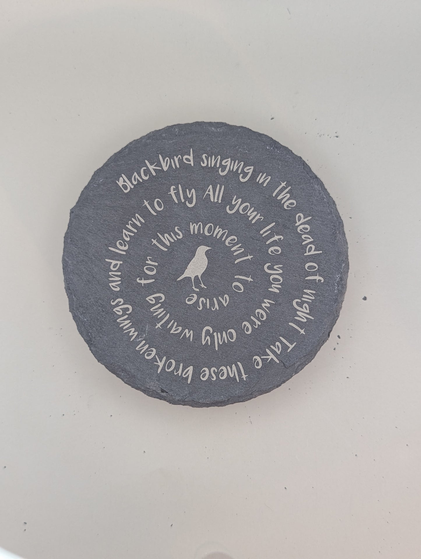 Custom 4" Slate Coaster