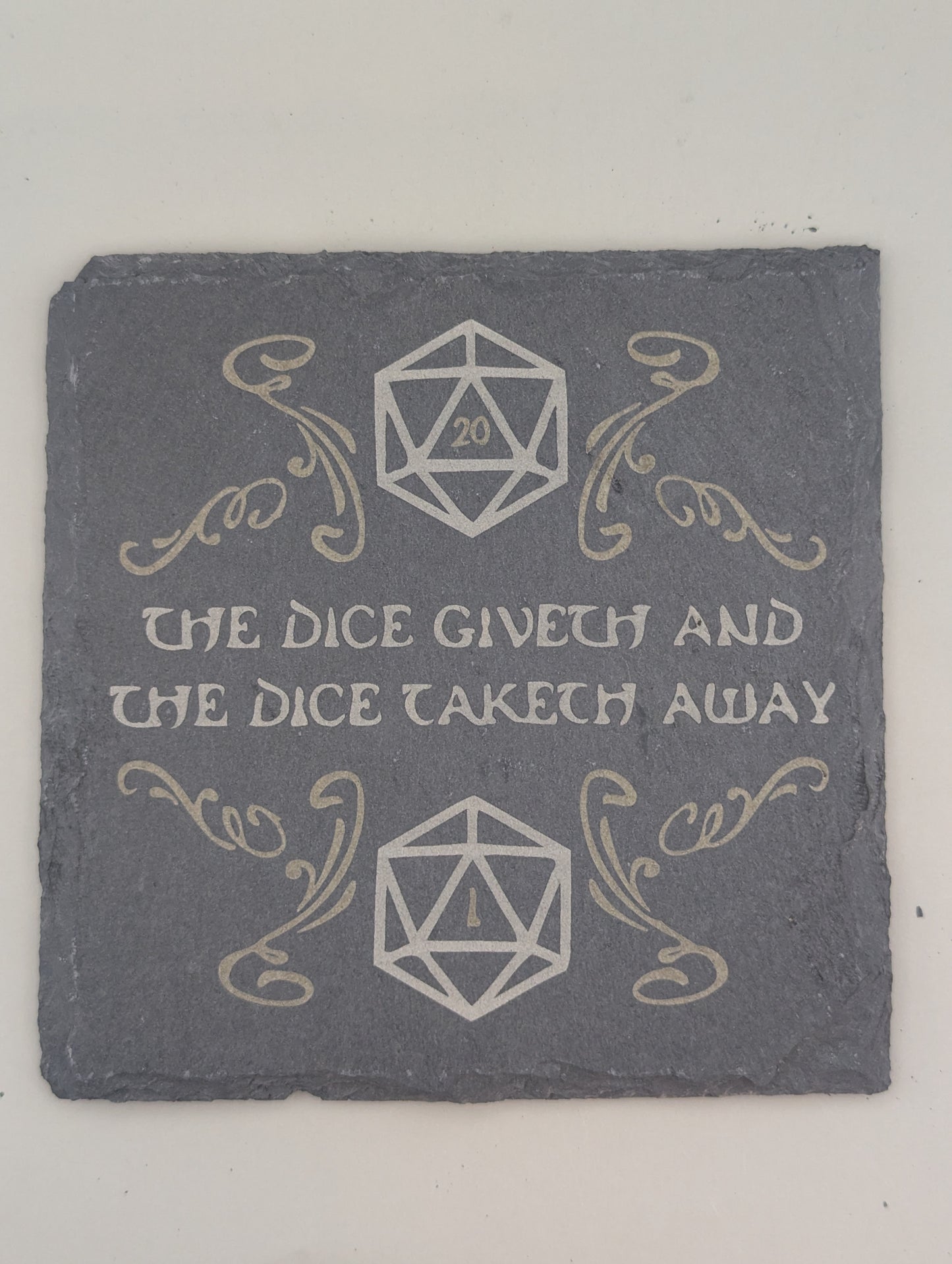 Custom 4" Slate Coaster