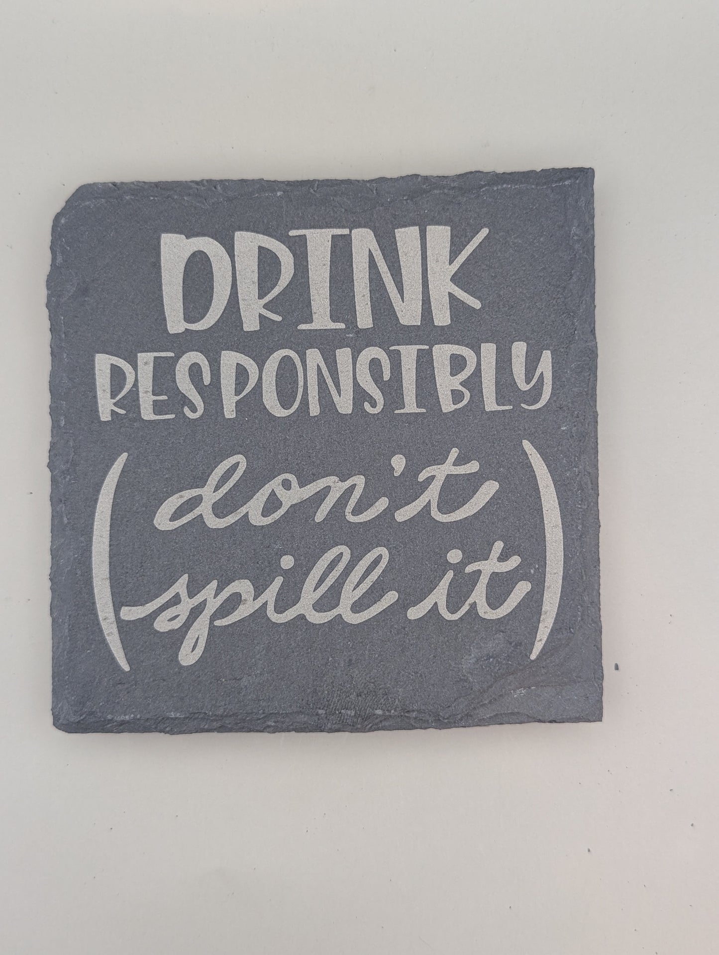 Custom 4" Slate Coaster
