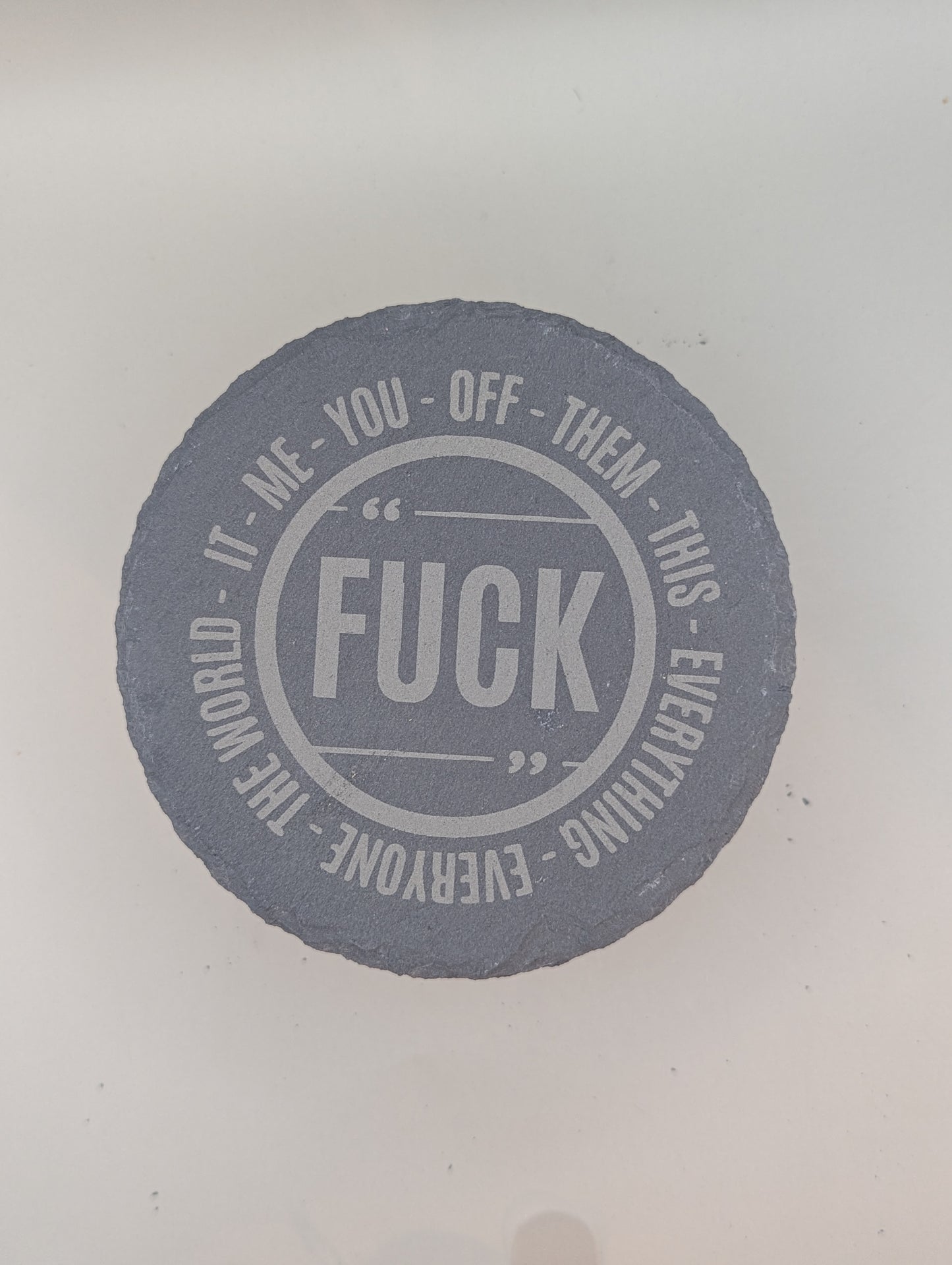 Custom 4" Slate Coaster