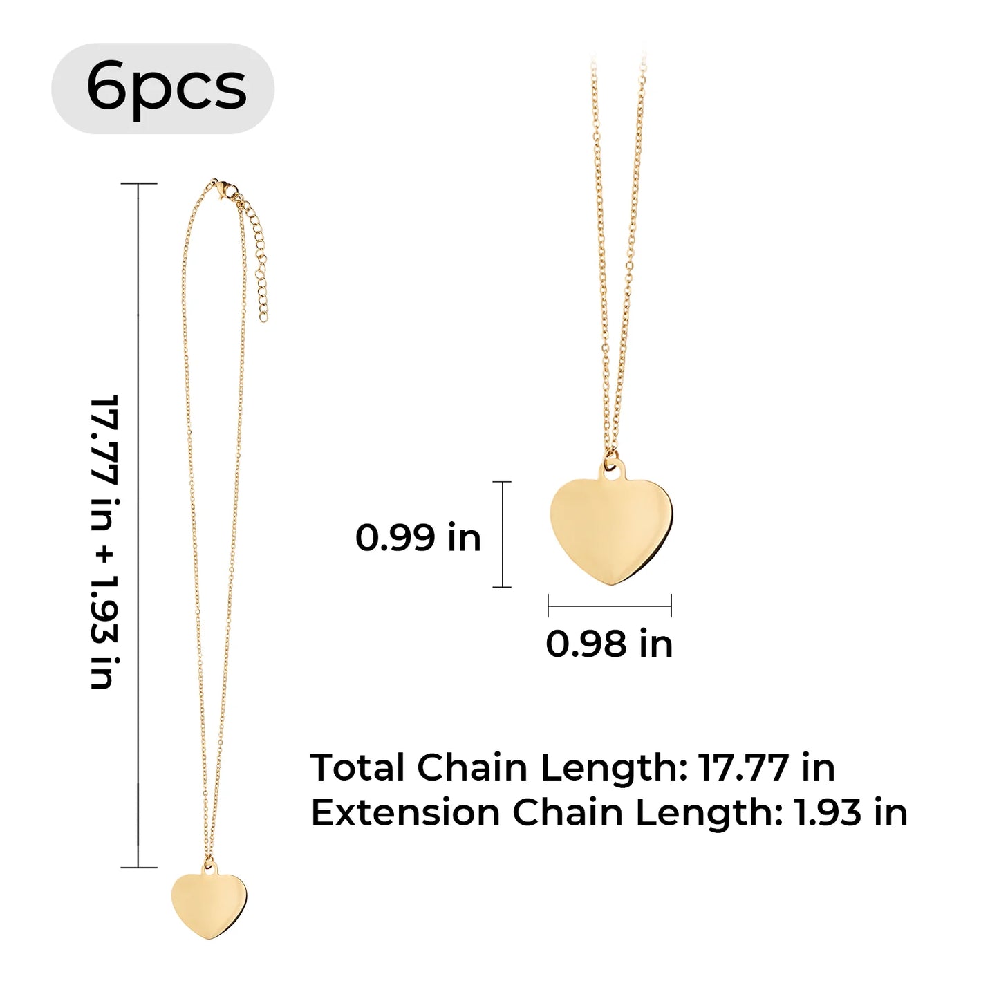 Stainless Steel Heart Necklace