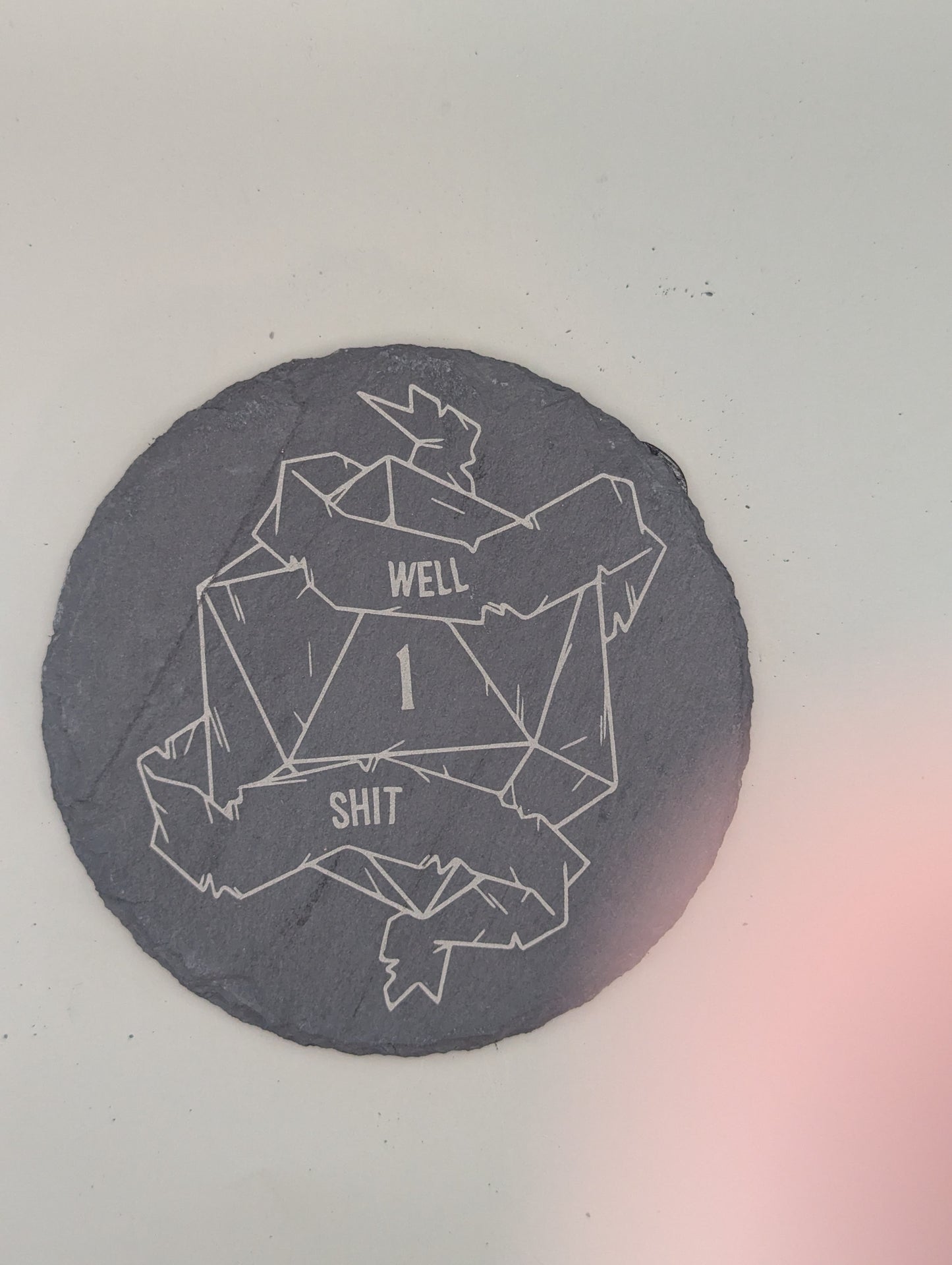Custom 4" Slate Coaster