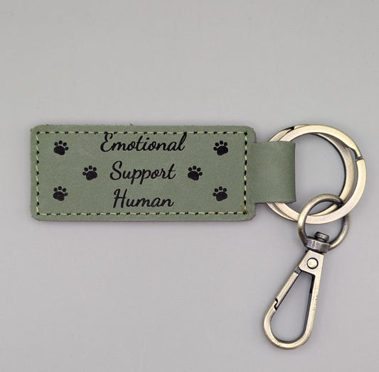 Emotional Support Human Keychain