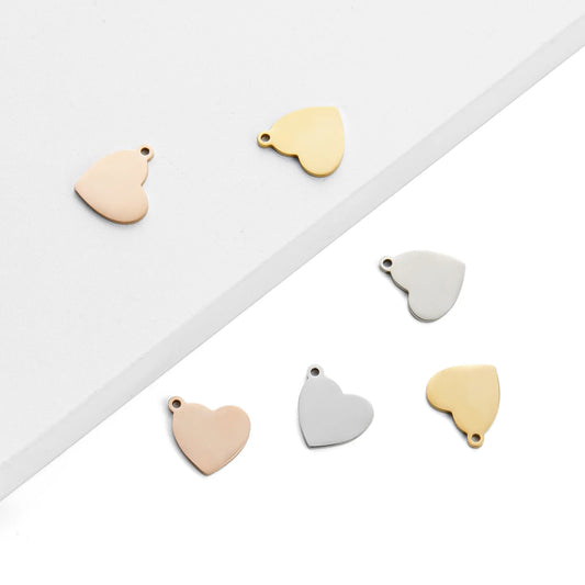 3 Electroplated Multicolor Pendant Charms with chain