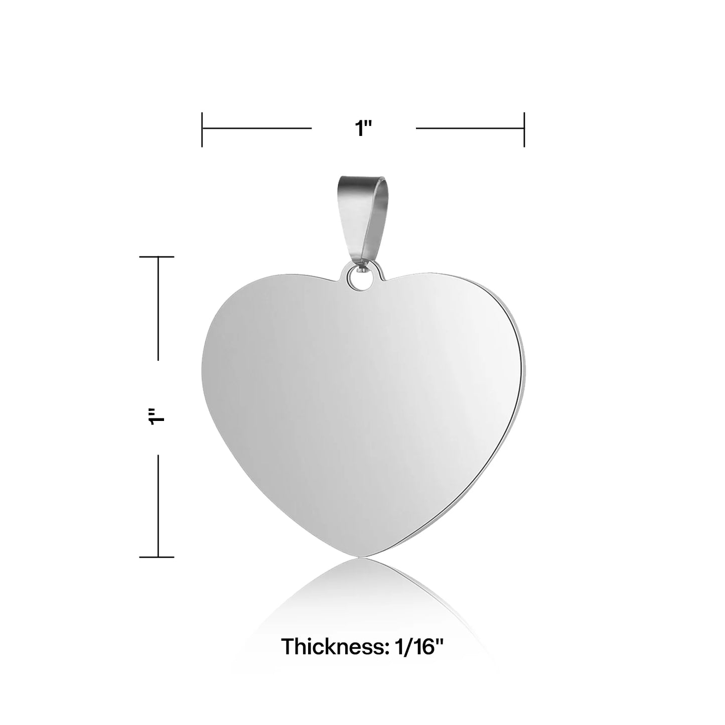 Heart Stainless Steel Tag