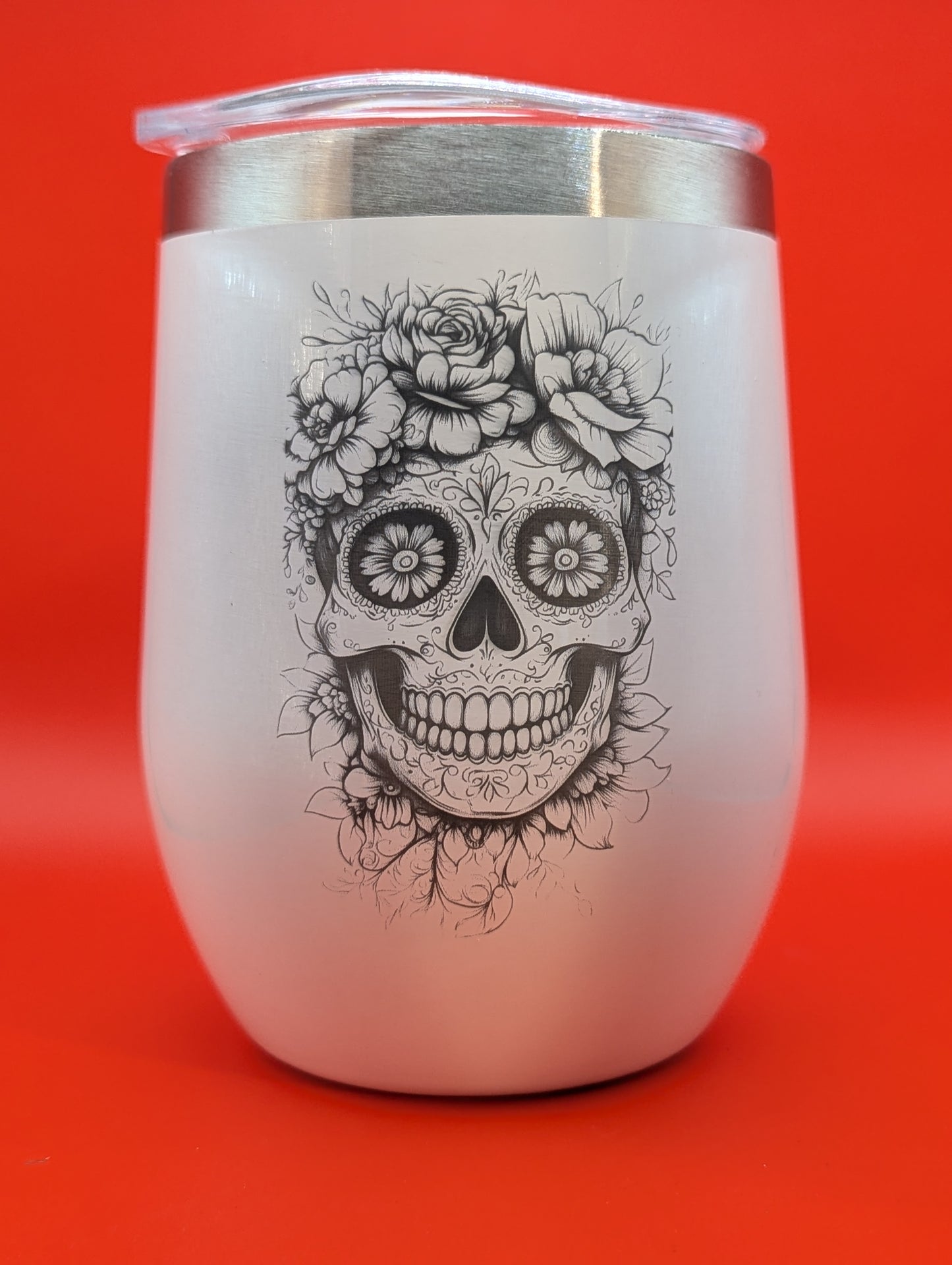 12oz White Stainless Steel Double Wall Vacuum Insulated Durable Tumblers with Lid and Straw (Copy)