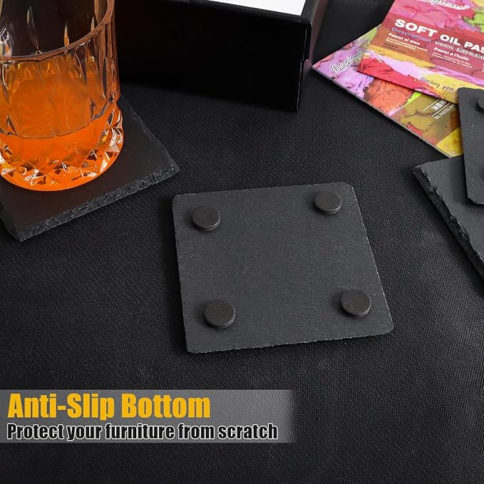 Custom 4" Slate Coaster