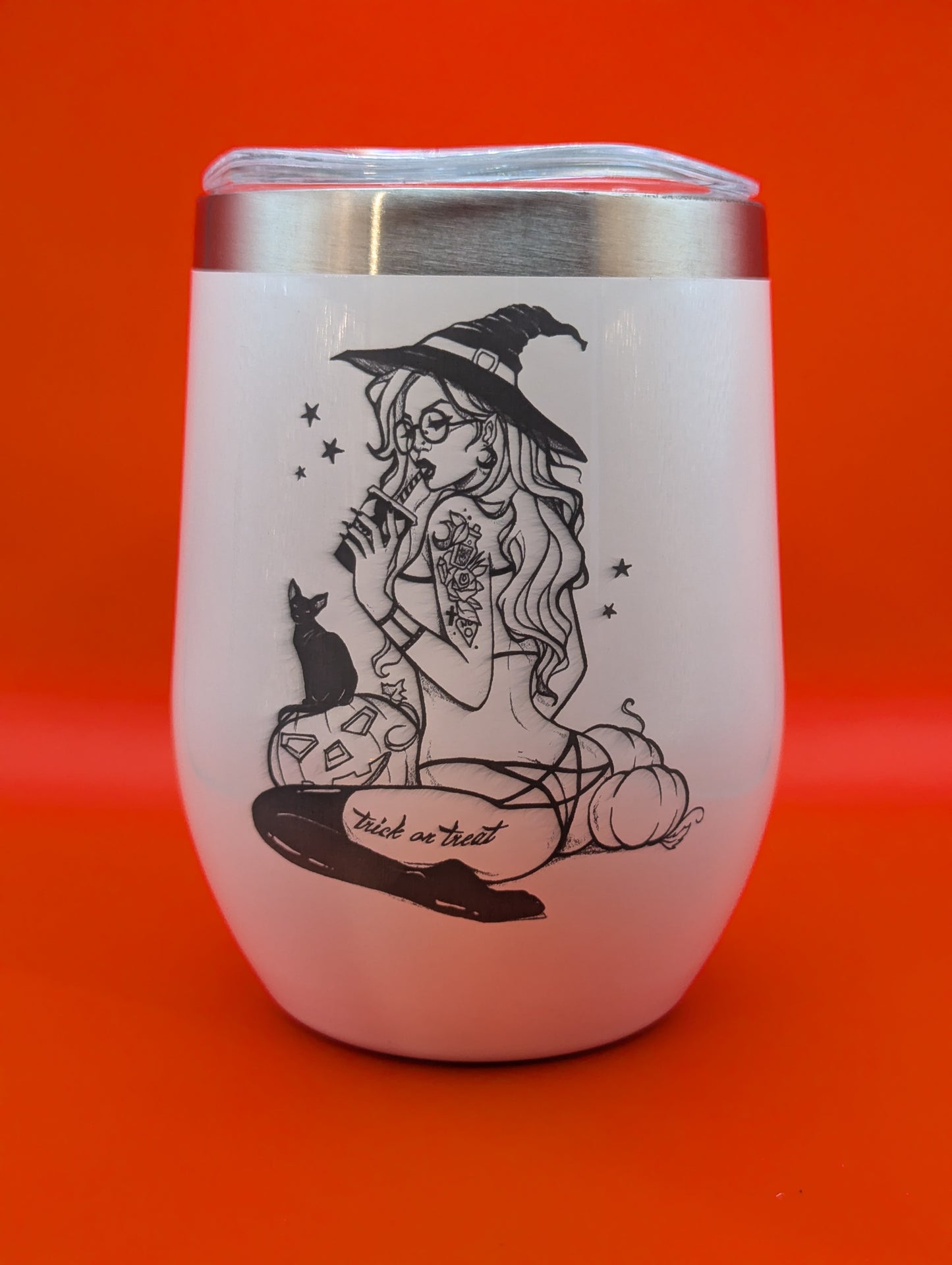 12oz White Stainless Steel Double Wall Vacuum Insulated Durable Tumblers with Lid and Straw (Copy)